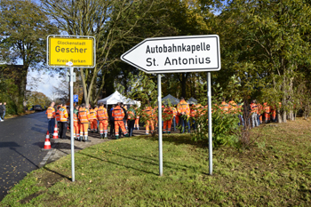 Gedenkstätte A 31-Autobahnkapelle St. Antonius Gescher Kranzniederlegung 35