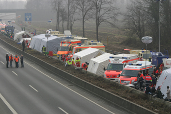 Großübung Autobahn A 57 51