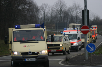 Großübung Malteser MHD Autobahn A 57 32