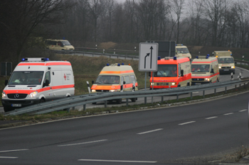 Großübung Malteser MHD Autobahn A 57 44