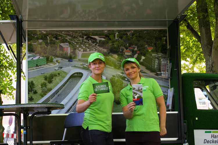 Hamburger Deerns Bundesautobahn A 7 Hamburger Deckel Infomobil 