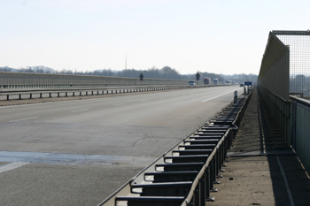 Höchste Autobahnbrücke Kochertalbrücke höchste Brückenpfeiler höchste Talbrücke A6 08