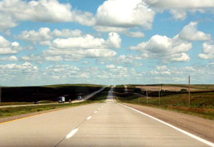 I-94 Interstate Highway Autobahn USA South Dakota 155-17