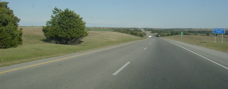 Interstate I-40 USA Autobahn Oklahoma 54
