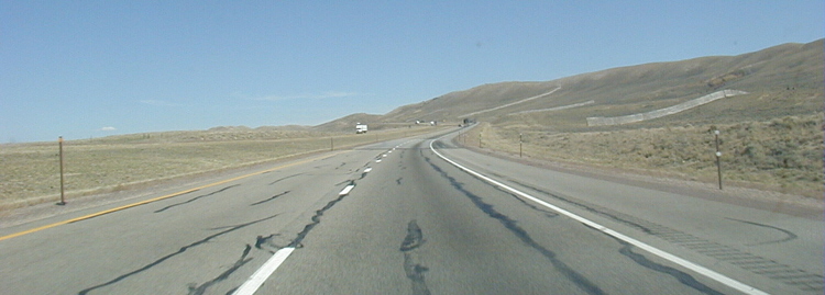 Interstate I-80 Lincoln Highway USA Autobahn Amerika Wyoming 83