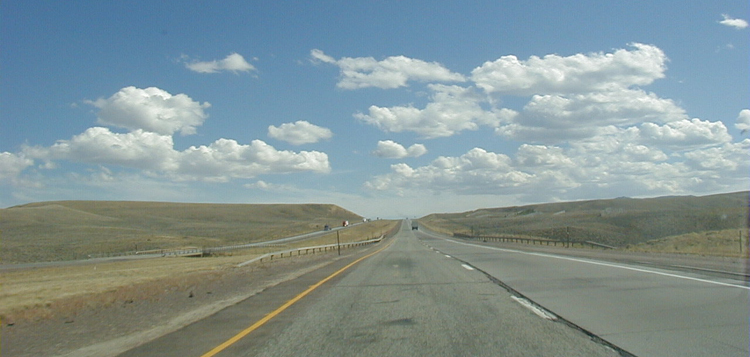 Interstate I-80 Lincoln Highway USA Autobahn Amerika Wyoming 84