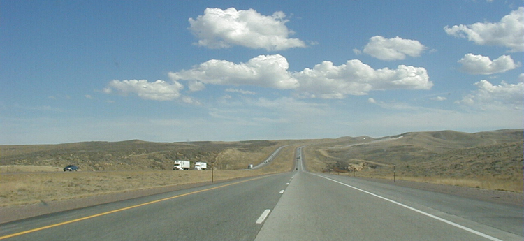 Interstate I-80 Lincoln Highway USA Autobahn Amerika Wyoming 86