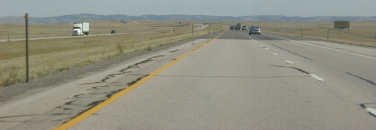 Interstate I-80 Lincoln Highway USA Autobahn Amerika Wyoming 89
