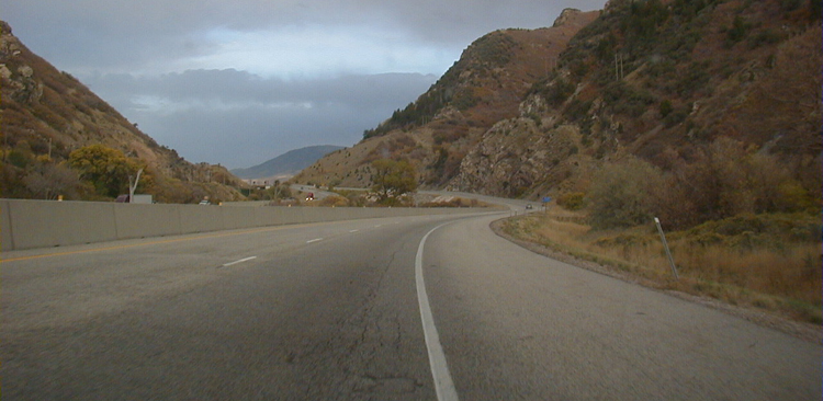 Interstate I-84 Autobahn Amerika 25 Weber River