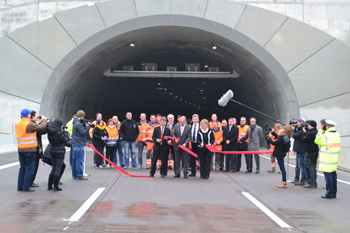 Jagdbergtunnel  Thringen Innenminister Jrg Geibert Staatssekr