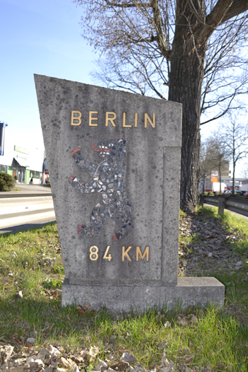 Kaiserslautern Mainzer Stra�e Kilometerstein Berliner B�r 6