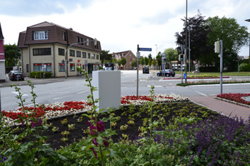 Kilometerstein Berliner B�r Heide in Schleswig-Holstein 5