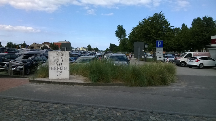 Kilometerstein Berliner B�r Meilenstein B�renstein Gr�mitz 2017 c