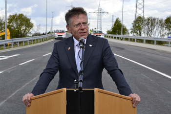 Kreisstraße K37n Kaarst Ohrenbrücke Verkehrsfreigabe Landrat Hans-Jürgen Petrauschke 98