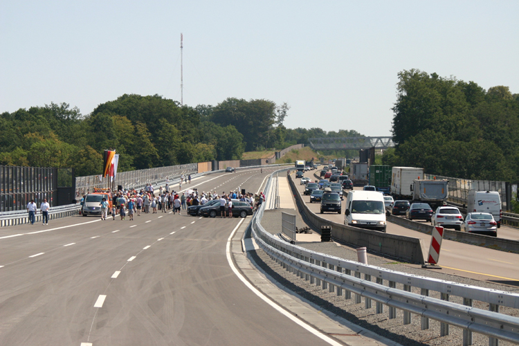 Lautertalbrücke Autobahnbrücke Kaiserslautern Verkehrsfreigabe 55