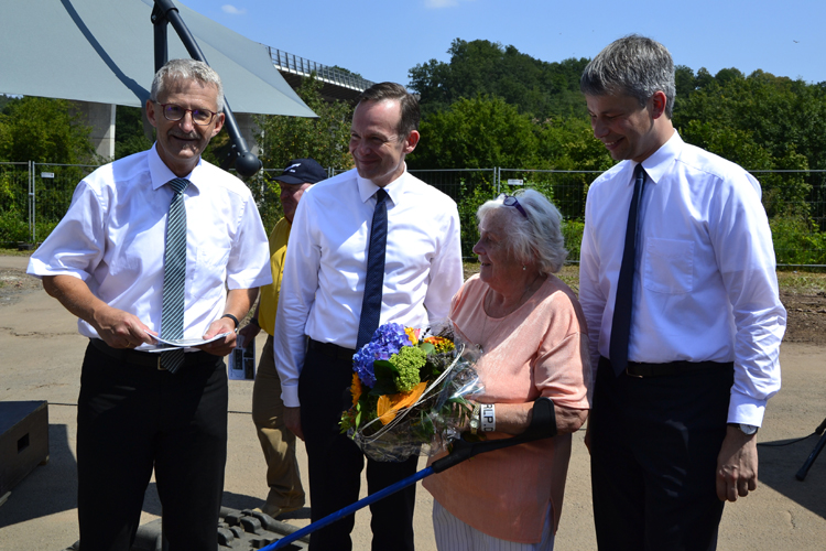 Lautertalbrücke Autobahnbrücke Verkehrsminister Volker Wissing Baudirektor Richard Lutz PSta Steffen Bilger Erna Grün 99