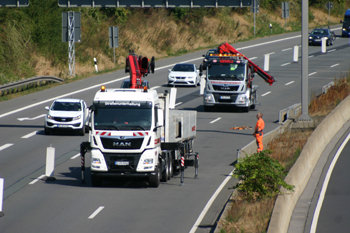 Neue Autobahn A44n alte A61 Verkehrsumlegung Autobahnkreuz Wanlo Holz Jackerath Autobahndreieck Verkehrssicherung- 31