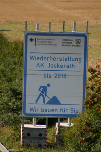 Neue Autobahn A44n alte A61 Verkehrsumlegung Autobahnkreuz Wanlo Holz Jackerath Autobahndreieck Verkehrssicherung- 90