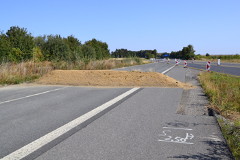 Neue Autobahn A44n alte A61 Verkehrsumlegung Autobahnkreuz Wanlo Holz Jackerath Autobahndreieck Verkehrssicherung 06