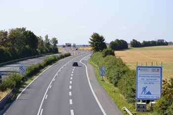 Neue Autobahn A44n alte A61 Verkehrsumlegung Autobahnkreuz Wanlo Holz Jackerath Autobahndreieck Verkehrssicherung 49