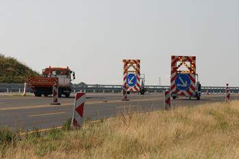 Neue Autobahn A44n alte A61 Verkehrsumlegung Autobahnkreuz Wanlo Holz Jackerath Autobahndreieck Verkehrssicherung 70