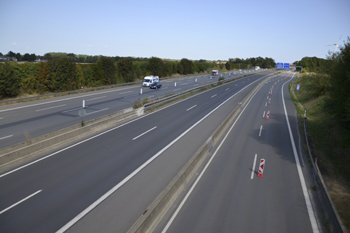 Neue Autobahn A44n alte A61 Verkehrsumlegung Autobahnkreuz Wanlo Holz Jackerath Autobahndreieck Verkehrssicherung 87