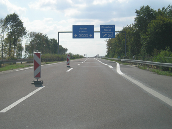 Neue Autobahn A44n alte A61 Verkehrsumlegung Autobahnkreuz Wanlo Holz Jackerath Autobahndreieck Verkehrssicherung 901