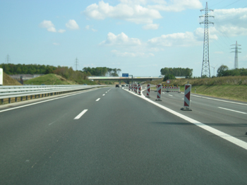 Neue Autobahn A44n alte A61 Verkehrsumlegung Autobahnkreuz Wanlo Holz Jackerath Autobahndreieck Verkehrssicherung 968