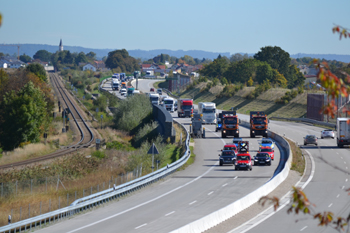 Neue Autobahn A94 Eröffnung erste Fahrzeuge Inbetriebnahme Verkehrsfreigabe Erstbefahrer Heldenstein 23