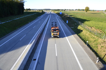 Neue Autobahn A94 Eröffnung erste Fahrzeuge Verkehrsfreigabe Erstbefahrer Pastetten Dorfen München Passau 63