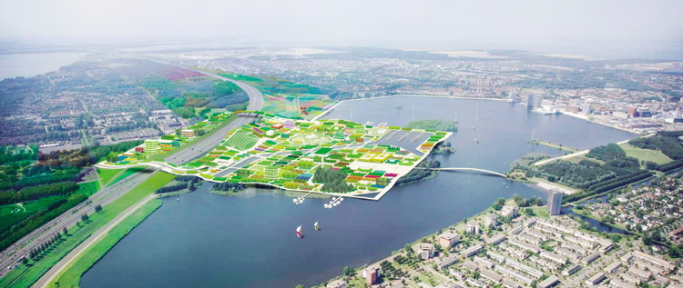 Niederlande Almere Floriade 2022 A6 Autosnelweg Autobaan COLLAGE_1