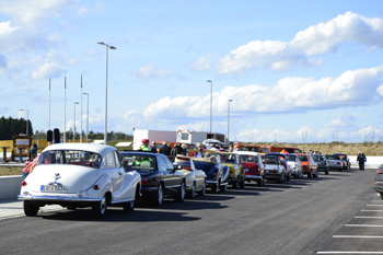 Oldtimer Korso Autobahn A94 Youngtimer Rundfahrt historische Fahrzeuge Kfz Pkw 93