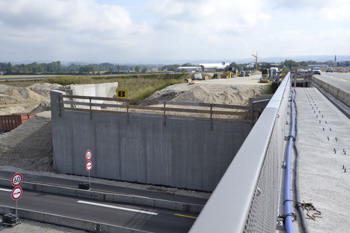 Pocking Anschlußstelle A3 A94 B12 B512 Mittich Neuhaus Autobahnkreuz Rottal Brückenbau 05