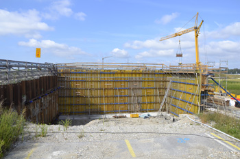 Pocking Anschlußstelle A3 A94 B12 B512 Mittich Neuhaus Autobahnkreuz Rottal Brückenbau 18