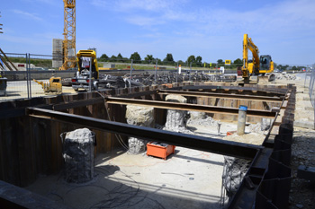 Pocking Anschlußstelle A3 A94 B12 B512 Mittich Neuhaus Autobahnkreuz Rottal Brückenbau 77