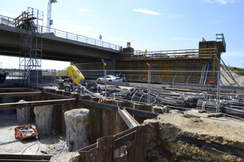 Pocking Anschlußstelle A3 A94 B12 B512 Mittich Neuhaus Autobahnkreuz Rottal Brückenbau 87