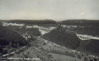 Reichsautobahn Drackensteiner Hang Albabstieg Drachenlochbrücke A 8 Autobahngeschichte 10