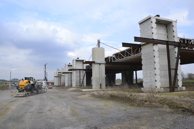 Rheinbrücke Autobahn A1 Leverkusen Köln Brückenneubau 29