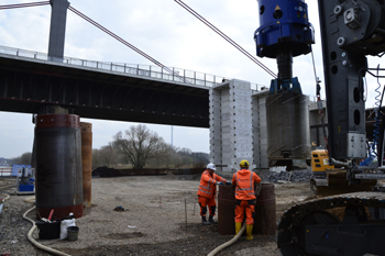 Rheinbrücke Autobahn A1 Leverkusen Köln Brückenneubau 42