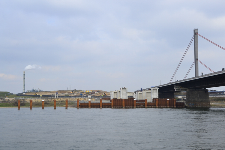 Rheinbrücke Autobahn A1 Leverkusen Köln Brückenneubau 5