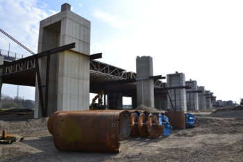 Rheinbrücke Autobahn A1 Leverkusen Köln Brückenneubau 60