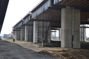 Rheinbrücke Autobahn A1 Leverkusen Köln Brückenneubau 73