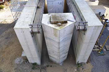 Rheinbrücke Neuenkamp Duisburg Autobahnbrücke Neubau Ruhrschnellweg A40 längste Schrägselbrücke 66