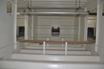 Rheinbrücke Neuenkamp Duisburg Autobahnbrücke Neubau Ruhrschnellweg A40 längste Schrägselbrücke Hohlkasten innen 44