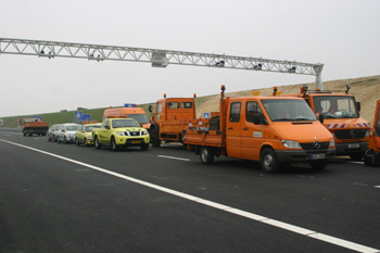 Rijkswaterstaat Straßen.NRWopening Freigabe der Autobahn A 61 n  A74 snelwegen Lückenschluß verbindingsweg Venlo 87
