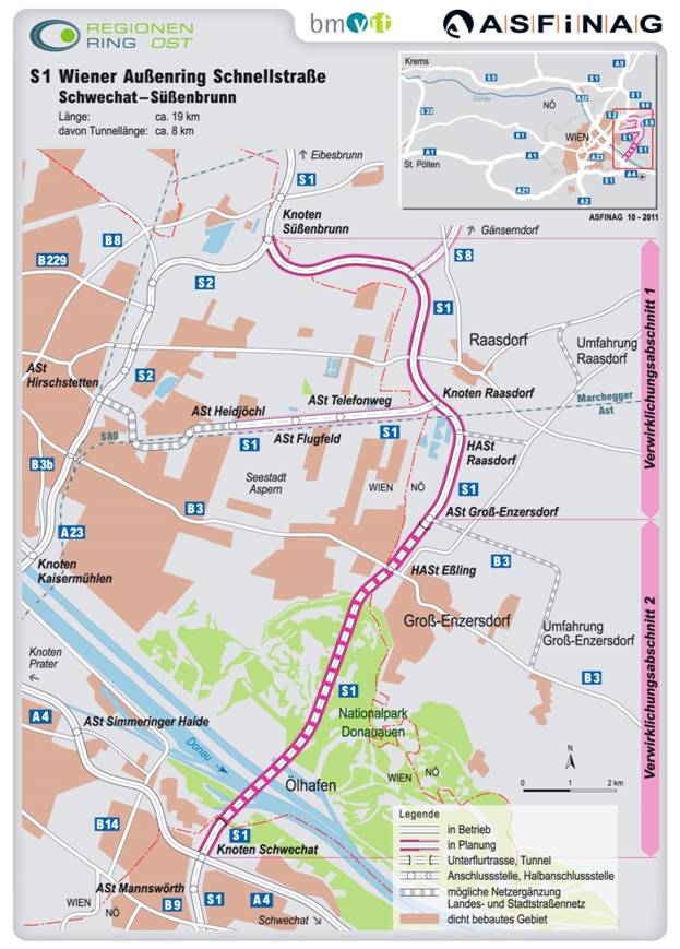 S1 Wierner Auenring Schnellstrae Asfinag 04