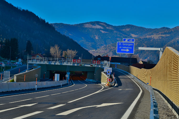 S 36 Murtal Schnellstrae Unterflurtrasse St. Georgen 