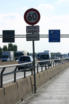 Schiersteiner Brcke Wiesbaden - Mainz A643 Autobahn Rheinbrcke 95