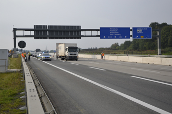 Sprengung Brückenpfeiler Lahntal Autobahnbrücke Limburg 145