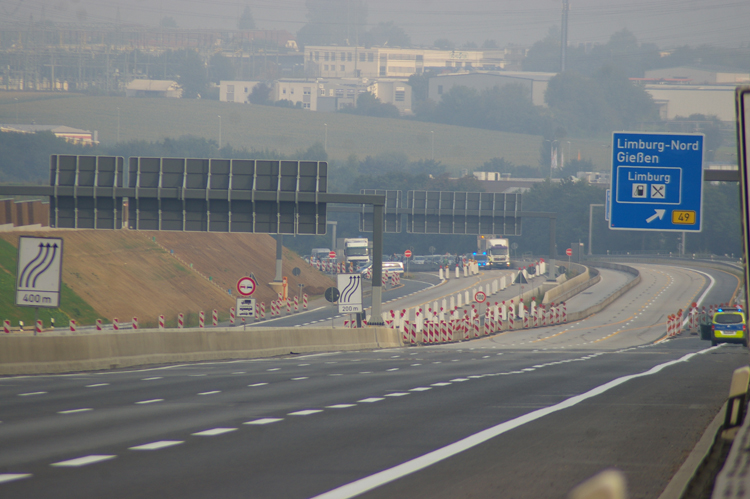 Sprengung Brückenpfeiler Lahntal Autobahnbrücke Limburg 549